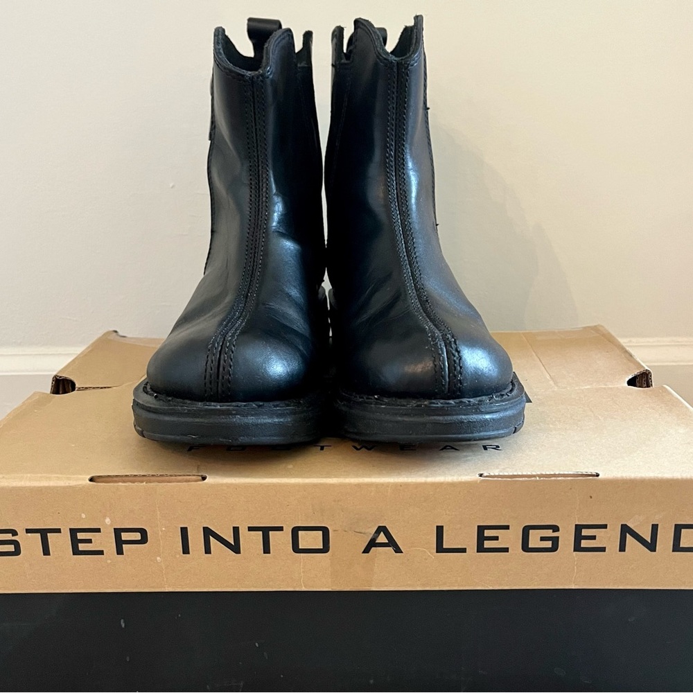 Harley Davidson Black Leather Women’s El Campo Dual Zipper Riding Boots 6.5 M